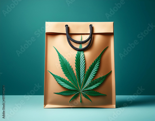  Cannabis Marijuana Bag Delivery- A promotional image of a cannabis delivery bag. Repres_1(104) photo