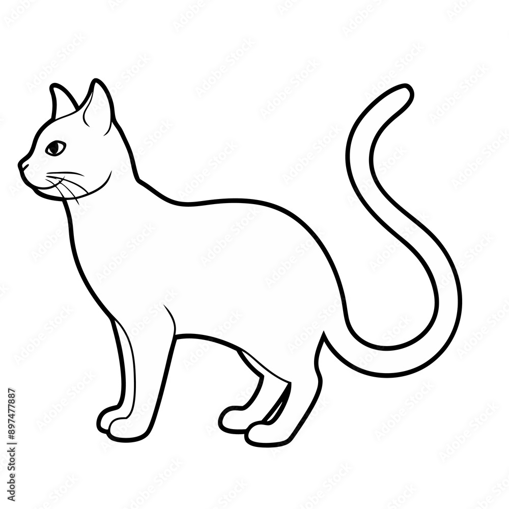 cat sticker image colorful style cat sticker image colorful style