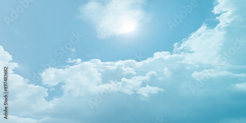 Blue clouds love winter-summer sky soft effect cloudscape, cloudy, heaven, cumulus, atmosphere crystal clear image wallpaper canvas pattern splashed seasonal trending beautiful high resolution art pai