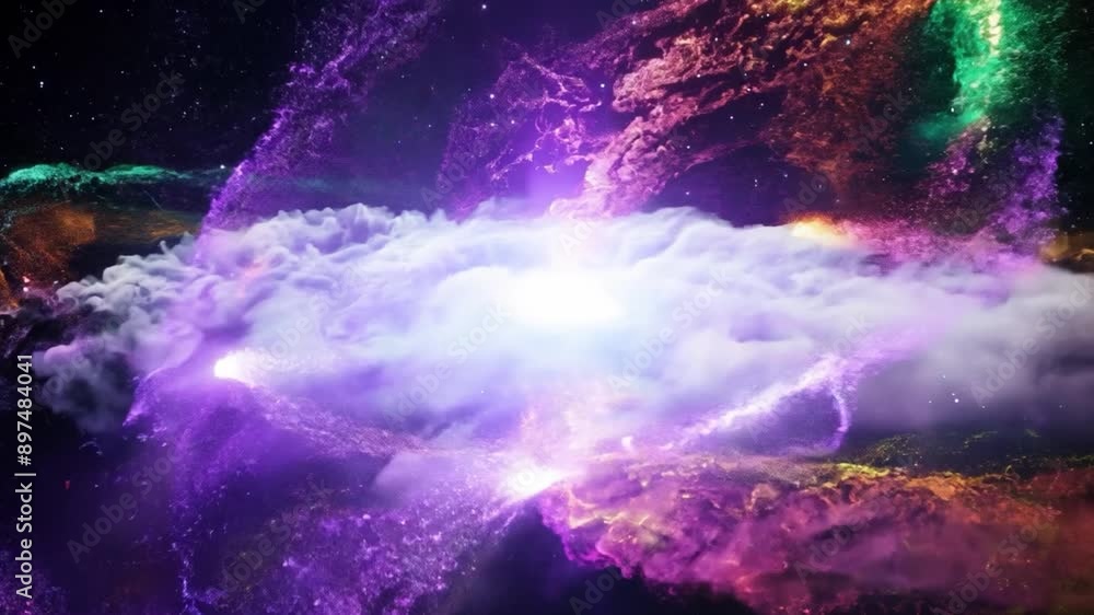 A spectacular fiery explosion in outer space, radiating bright light and golden sparks against a dark cosmic background. A spectacular fiery explosion in outer space, radiating bright light and golden sparks against a dark cosmic background.