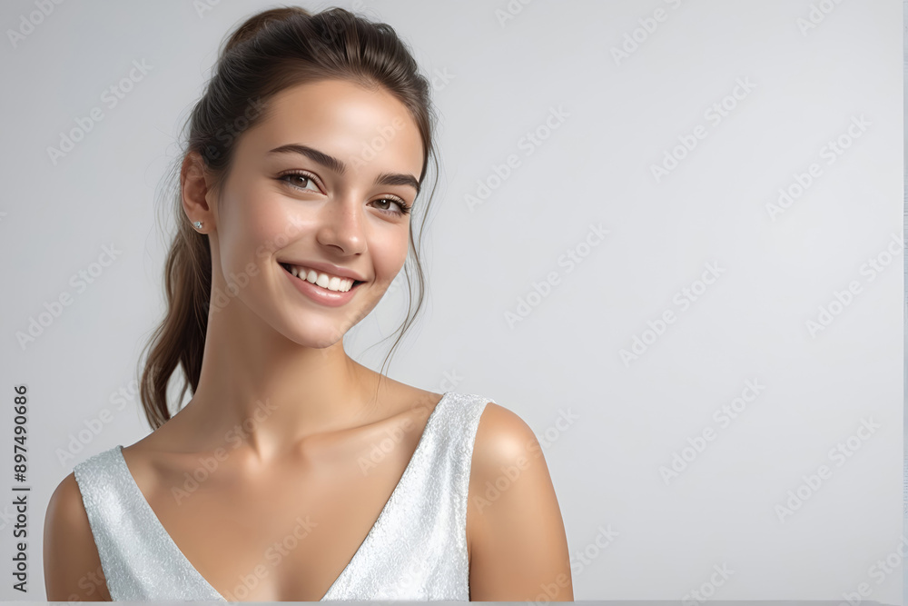 Beautiful female young model with perfect natural skin. Natural beauty, cosmetics, skin care concept Beautiful female young model with perfect natural skin. Natural beauty, cosmetics, skin care concept