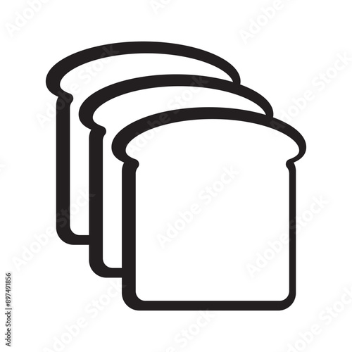 Bread slices icon.