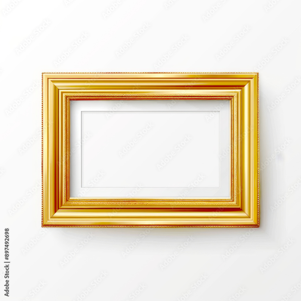 Horizontal Elegant Gold Picture Frame Horizontal Elegant Gold Picture Frame