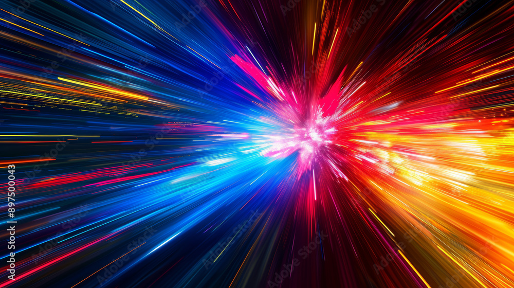 abstract light speed motion blur, colorful streaks abstract light speed motion blur, colorful streaks