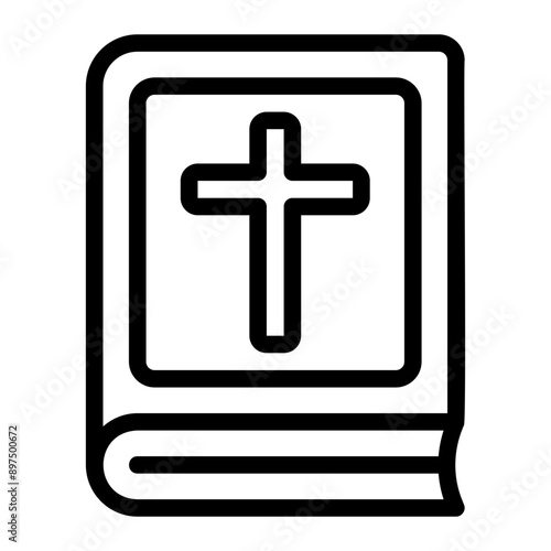 bible line icon