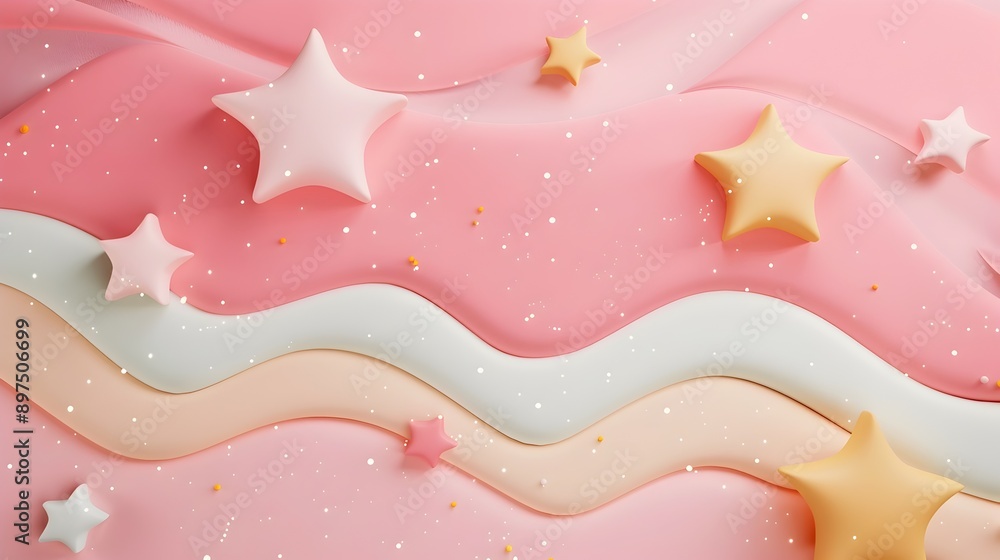 Vibrant Pastel Stars and Clay Minimalist Dream Abstract Background for Decorative Design Vibrant Pastel Stars and Clay Minimalist Dream Abstract Background for Decorative Design