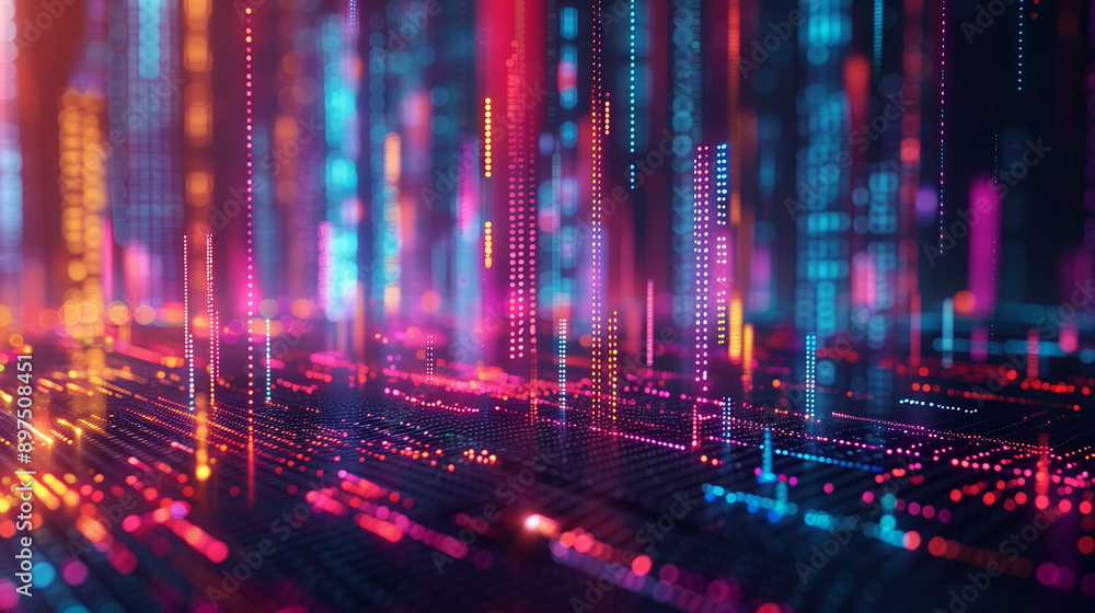 Colorful bars in a waterfall chart, visualizing multiple types of data and statistical analysis.
Colorful bars in a waterfall chart, visualizing multiple types of data and statistical analysis.