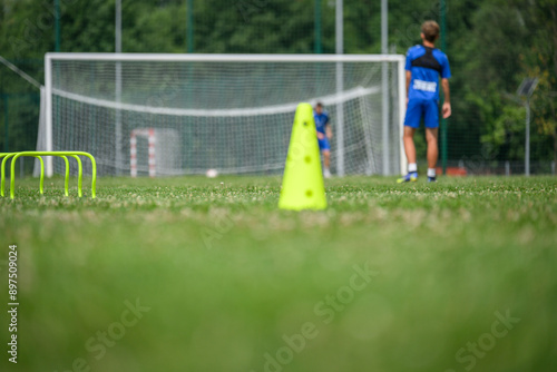 Trening piłkarski photo