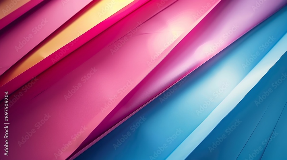 Fototapeta premium Colorful diagonal lines are creating a modern abstract background with a smooth surface