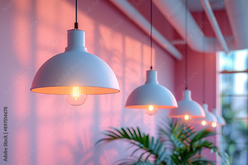 Obraz premium Ceramic Glass and Metal Lamps