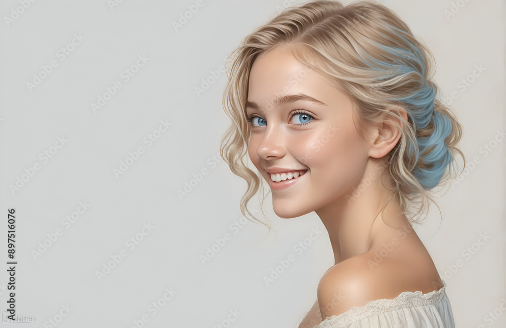 Beautiful female young model with perfect natural skin. Natural beauty, cosmetics, skin care concept Beautiful female young model with perfect natural skin. Natural beauty, cosmetics, skin care concept