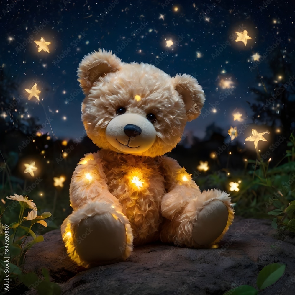 teddy bear in the night teddy bear in the night
