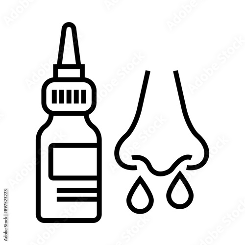 Nasal Spray icon Design