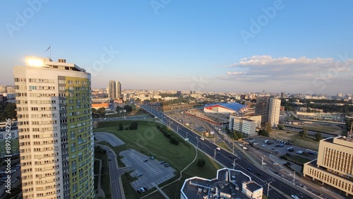 City of Minsk, architecture of the city of Minsk, Belarus.
