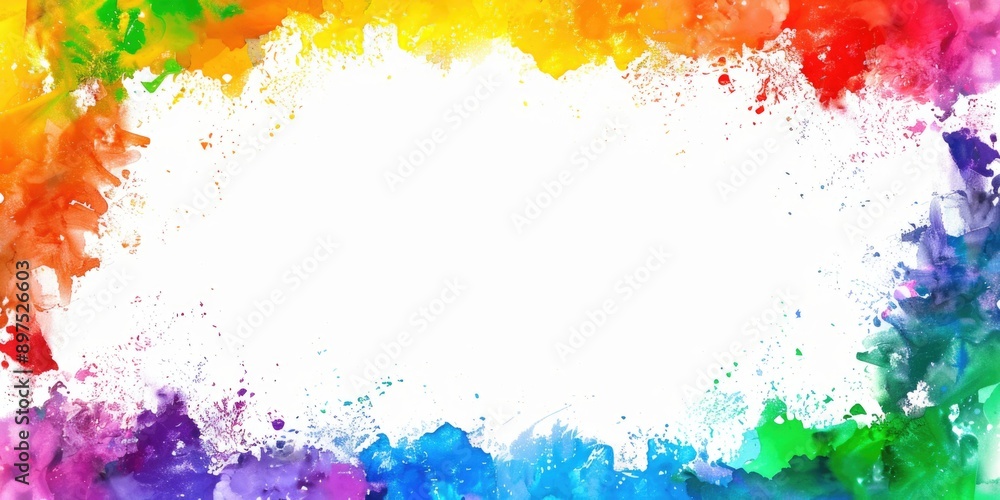 Obraz premium A lively and vibrant background with a splatter of paint in various colors creating an artistic, abstract pattern.