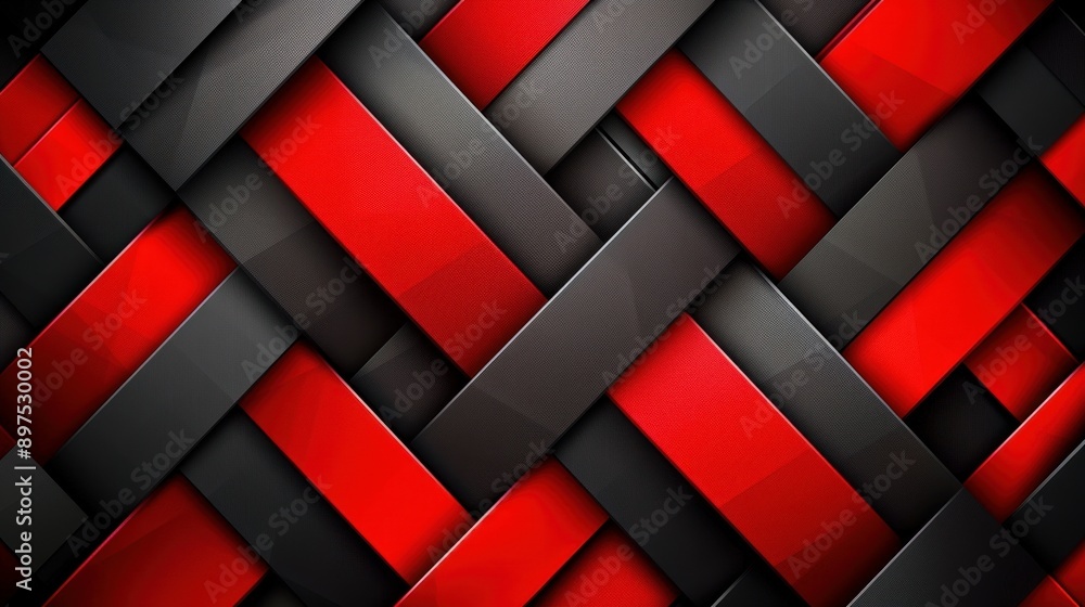 Woven Red and Black Abstract Pattern. Contemporary creativity and design elements Woven Red and Black Abstract Pattern. Contemporary creativity and design elements