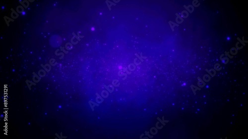 Wallpaper Mural Animation of blue purple particles of light moving to centre from left and right, on black Torontodigital.ca