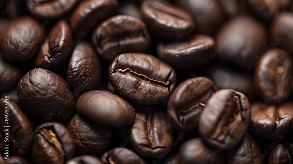 Fototapeta premium This is a coffee beans background
