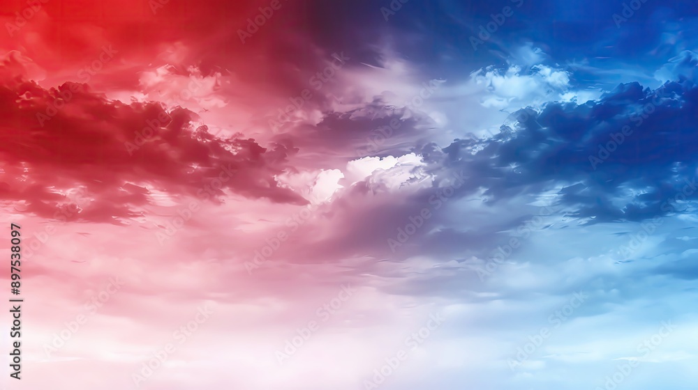 A vibrant sky showcasing dramatic clouds in red and blue hues, creating a stunning visual spectacle and inspiring creativity. A vibrant sky showcasing dramatic clouds in red and blue hues, creating a stunning visual spectacle and inspiring creativity.