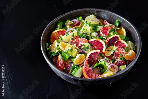 Refreshing Winter Snack: Citrus Salad with Tarragon Garnish