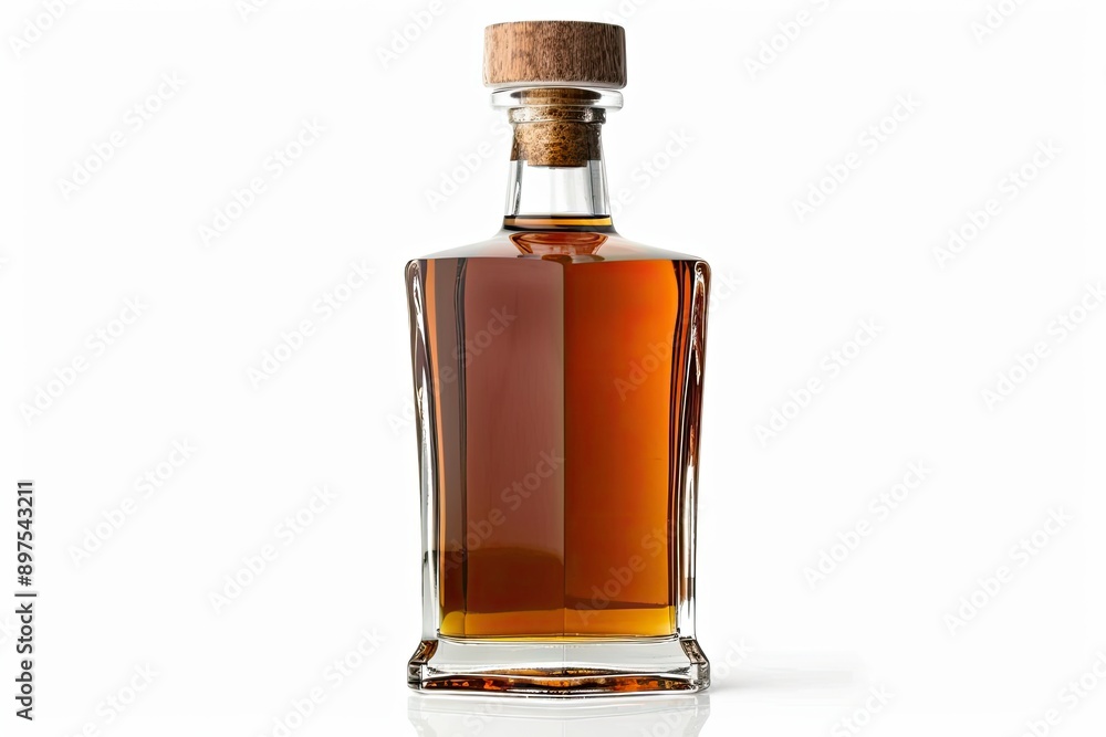 Whiskey bottle on white background Whiskey bottle on white background