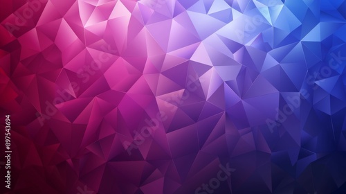 Captivating geometric backdrop shifting from rich purple to lively blue, showcasing an array of modern shapes and patterns for a stylish and chic appeal