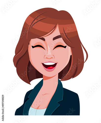 Face expression of beautiful woman