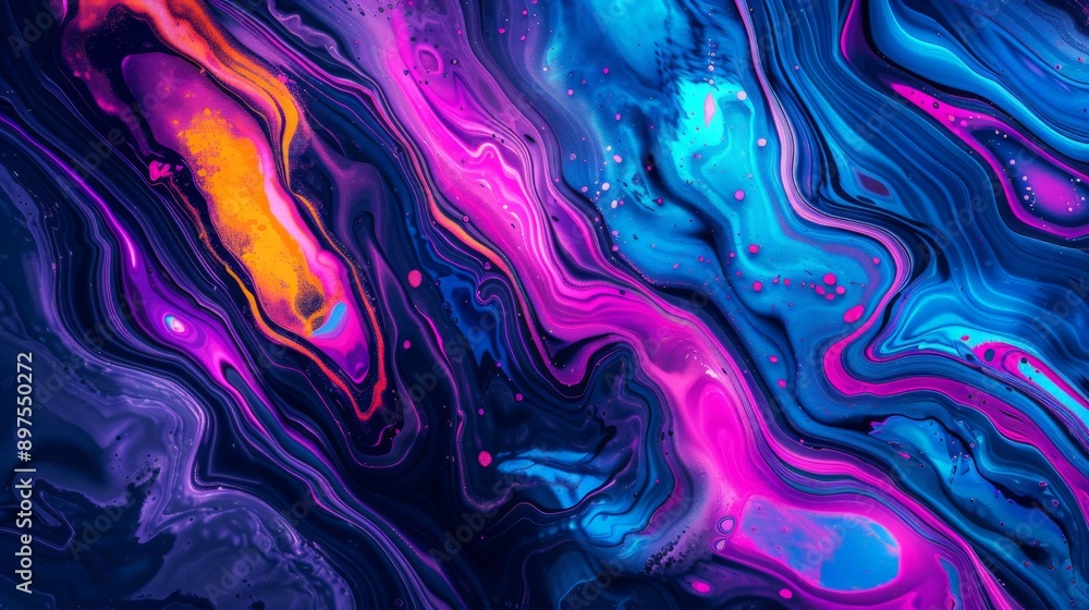 Energetic and lively abstract backdrop showcasing swirling designs and a captivating mix of hues Energetic and lively abstract backdrop showcasing swirling designs and a captivating mix of hues