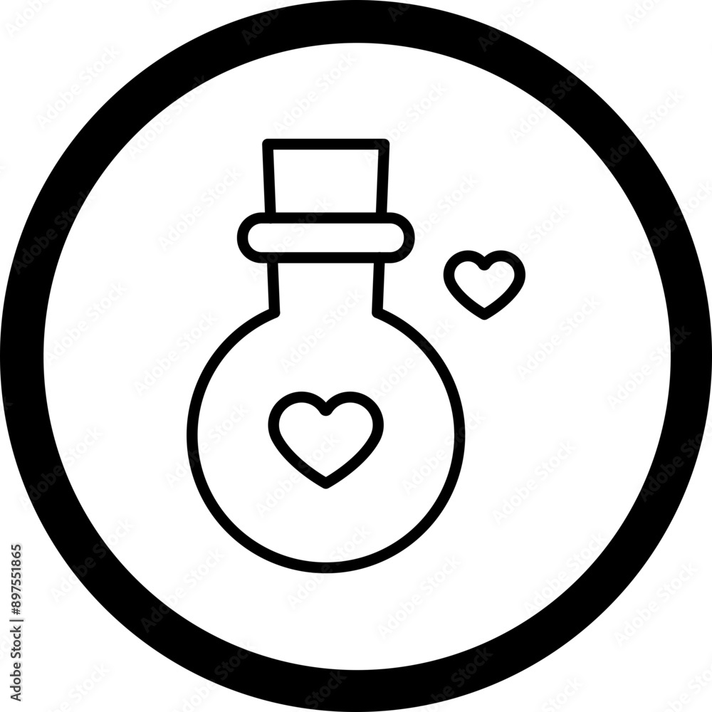 Obraz premium Love Potion Icon Design