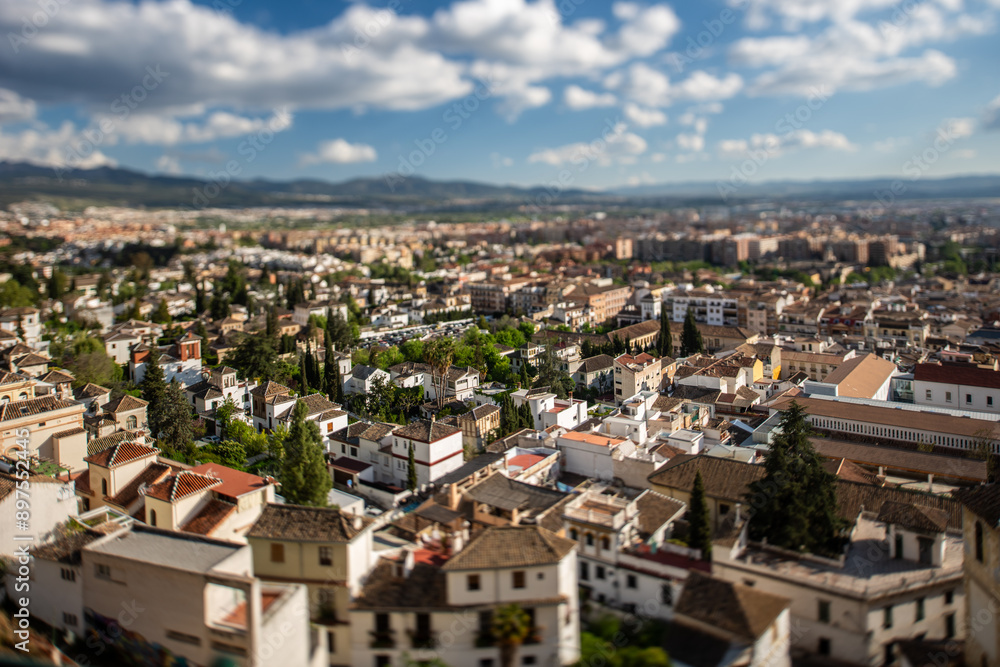 Scenic View of Granada, Andalusia from Alhambra Hill Scenic View of Granada, Andalusia from Alhambra Hill