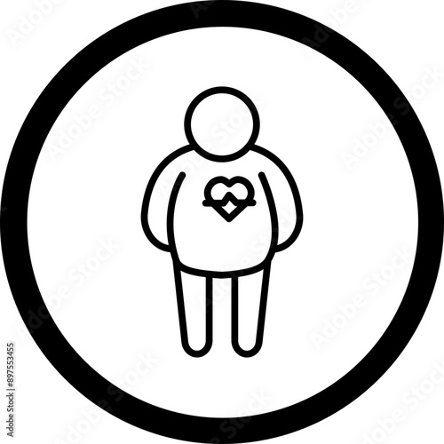 Obesity Vector Icon Design