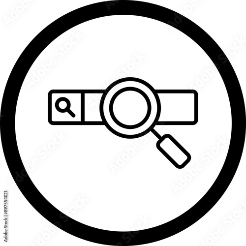 Search Engine Vector Icon Design