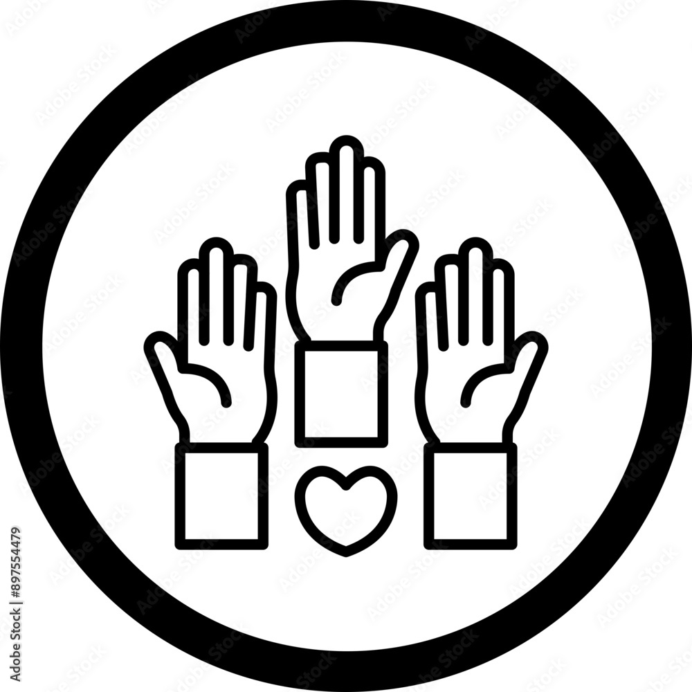 Volunteering Vector Icon Design Volunteering Vector Icon Design