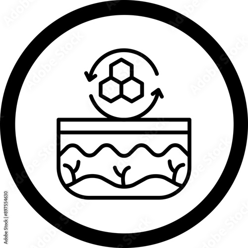 Skin Regeneration Vector Icon Design