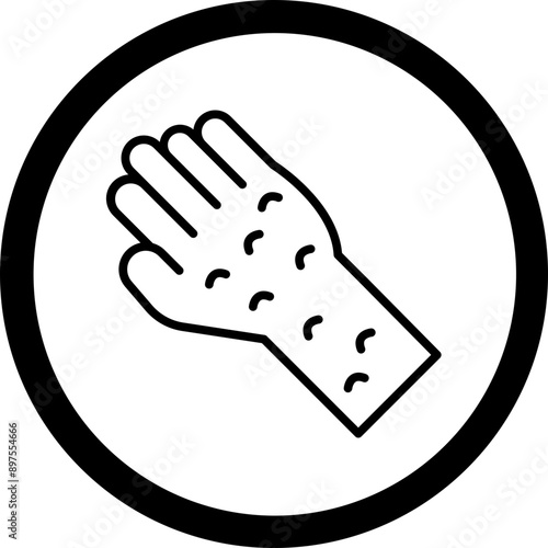Skin Rash Vector Icon Design