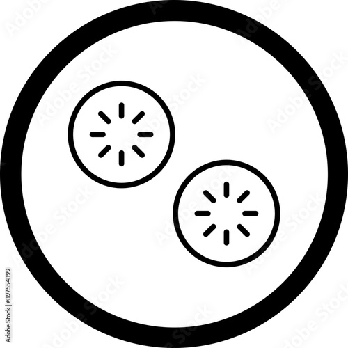 Cucumber Vector Icon Design