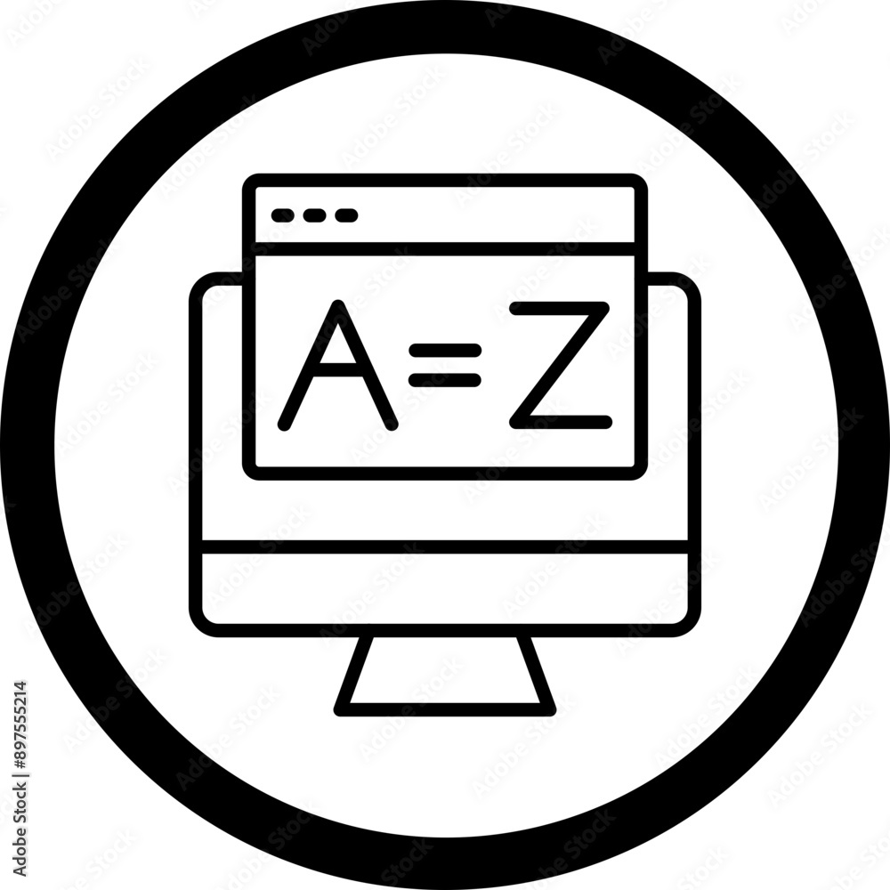 Vocabulary Vector Icon Design Vocabulary Vector Icon Design