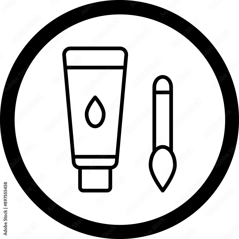 Oil Paint Vector Icon Design Oil Paint Vector Icon Design