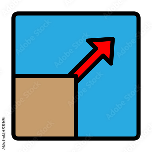 Resize Vector Filled Icon Design