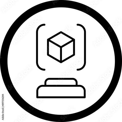 3d Scanner Icon Design