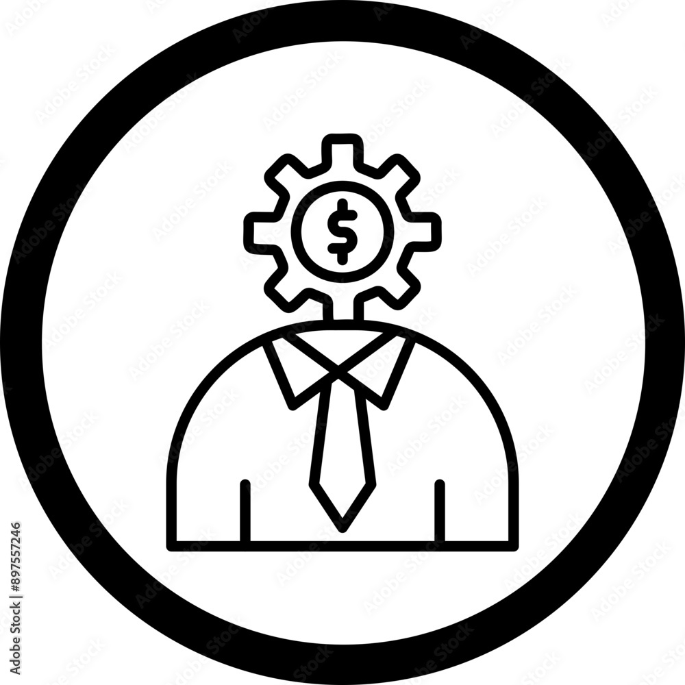 Financial Consultant Icon Design Financial Consultant Icon Design