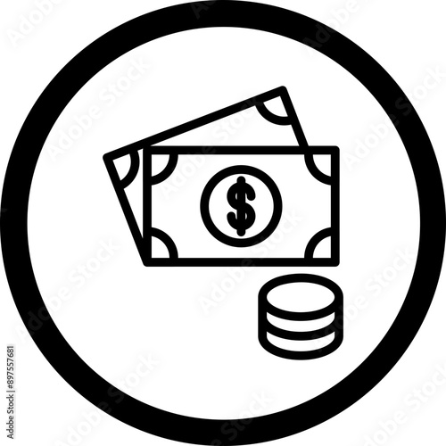 Fotografie Cash Money Icon Design
