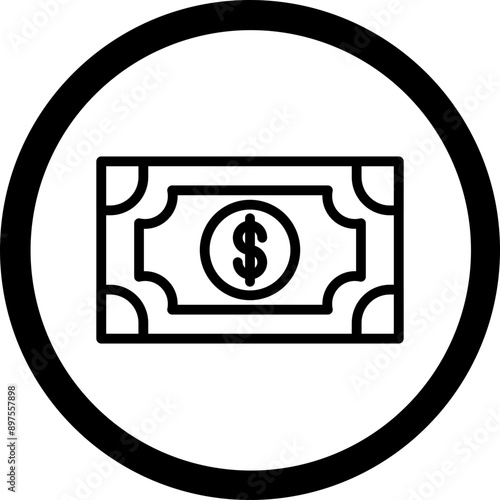 Fotografie Banknote Icon Design