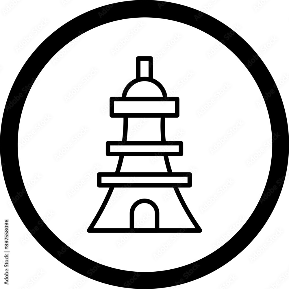 Eiffel Icon Design Eiffel Icon Design