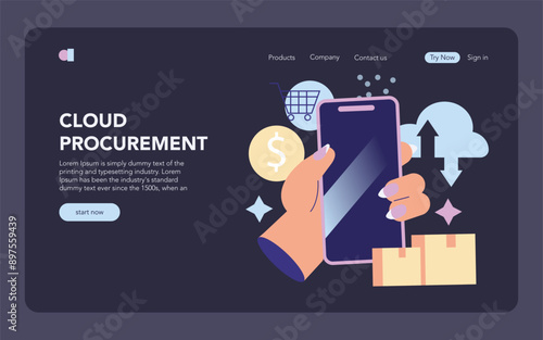 Purchasing Innovation. Flat Vector Illustration