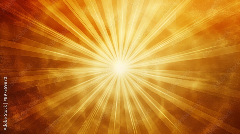 A radiant sunburst background with golden rays emanating from the center A radiant sunburst background with golden rays emanating from the center