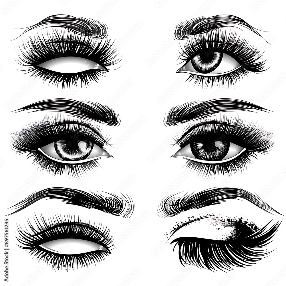 Eyelashes set on white background, girl, salon, vector illustration, mascara, illustration, beauty, eyelash, lash, vector, false, eye, isolated
Eyelashes set on white background, girl, salon, vector illustration, mascara, illustration, beauty, eyelash, lash, vector, false, eye, isolated
