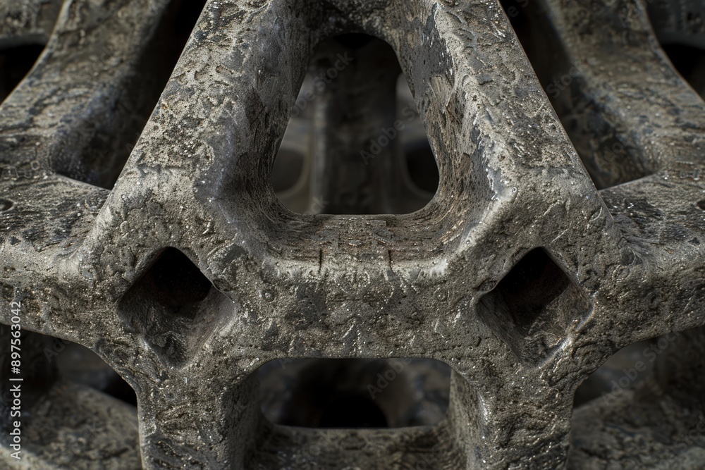 A close-up of a weathered metal structure. AI. A close-up of a weathered metal structure. AI.
