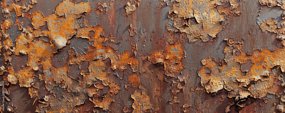 A corroded metal surface with deep rust and flaking paint, creating a rugged appearance. A corroded metal surface with deep rust and flaking paint, creating a rugged appearance.
