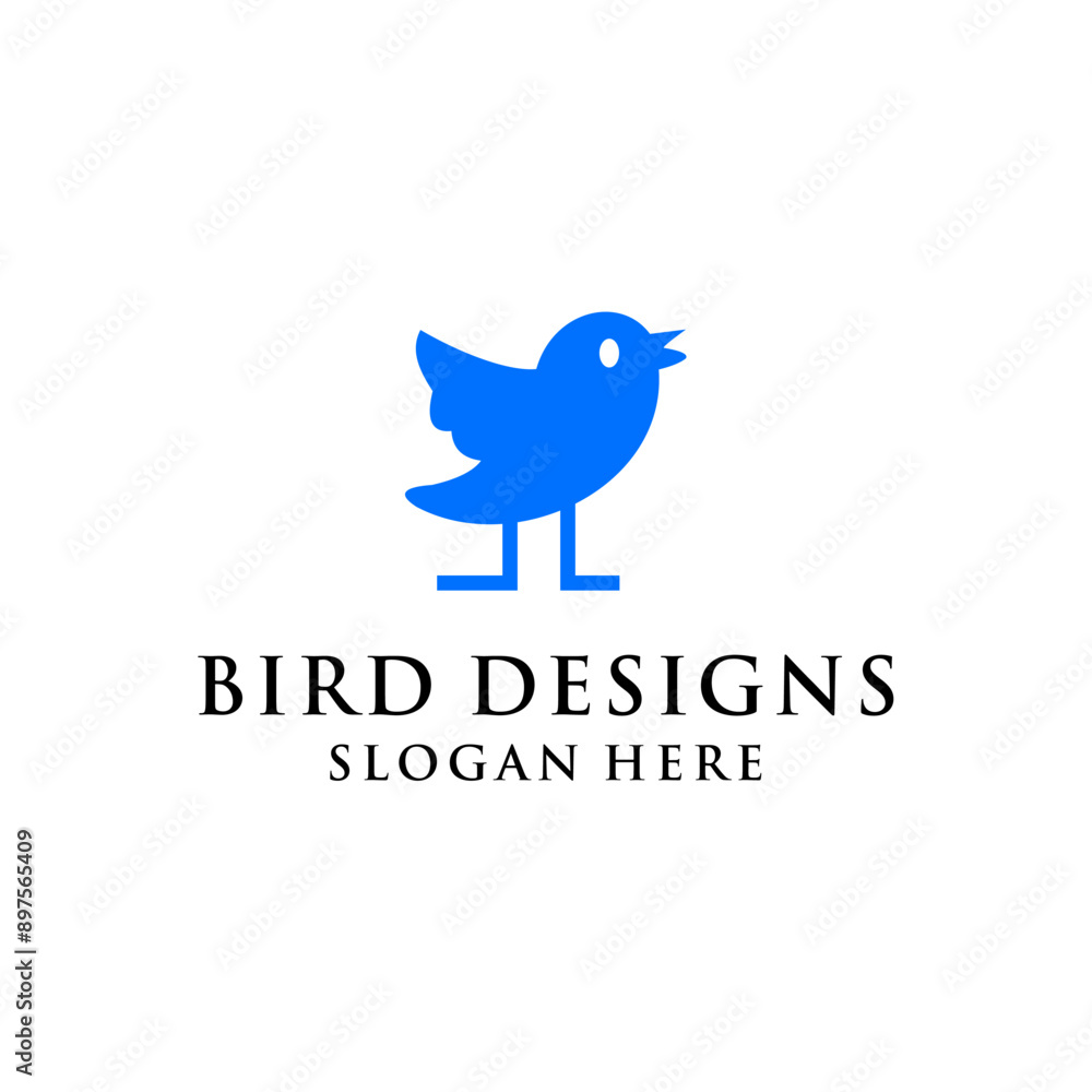 Fototapeta premium simple concept of ugly bird